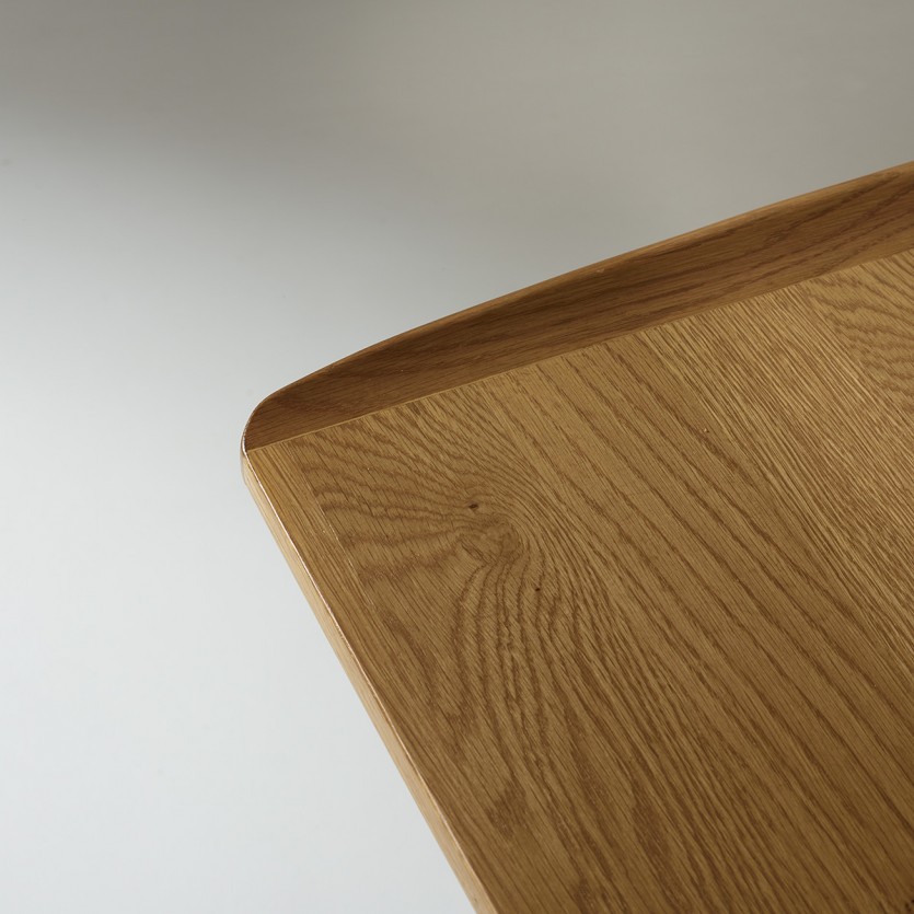Table de repas avec rallonge DALHIA - Style scandinave en chêne, 6/8 couverts, bois certifié FSC®