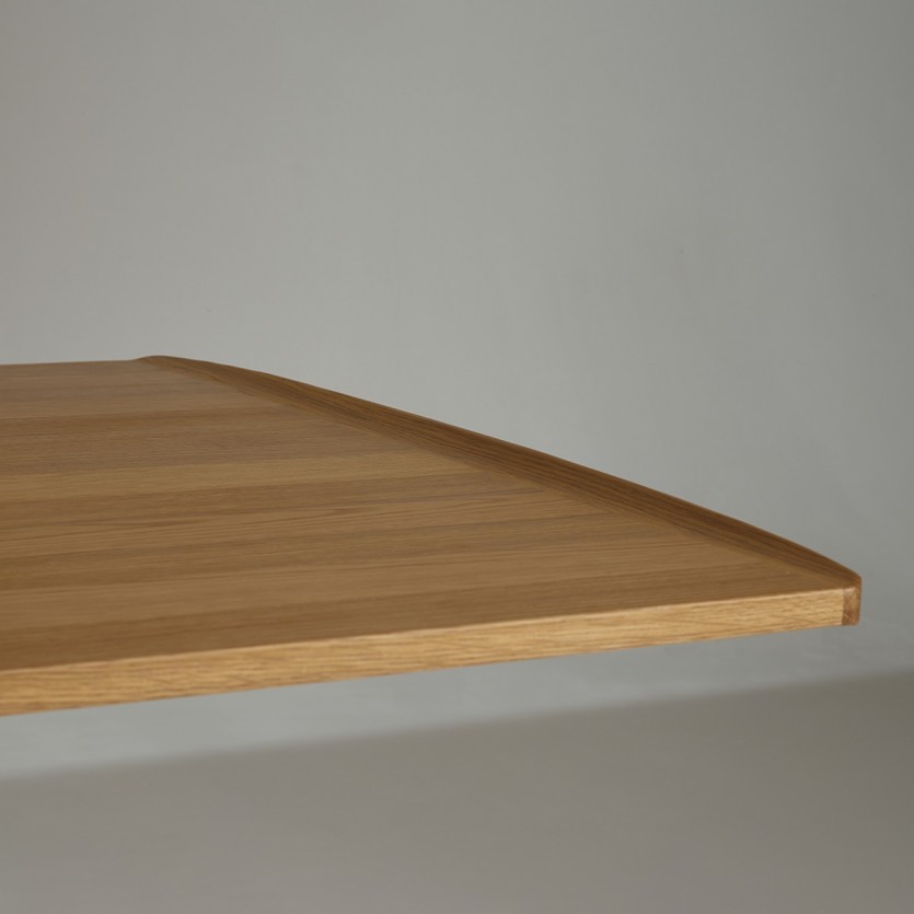 Table de repas avec rallonge DALHIA - Style scandinave en chêne, 6/8 couverts, bois certifié FSC®