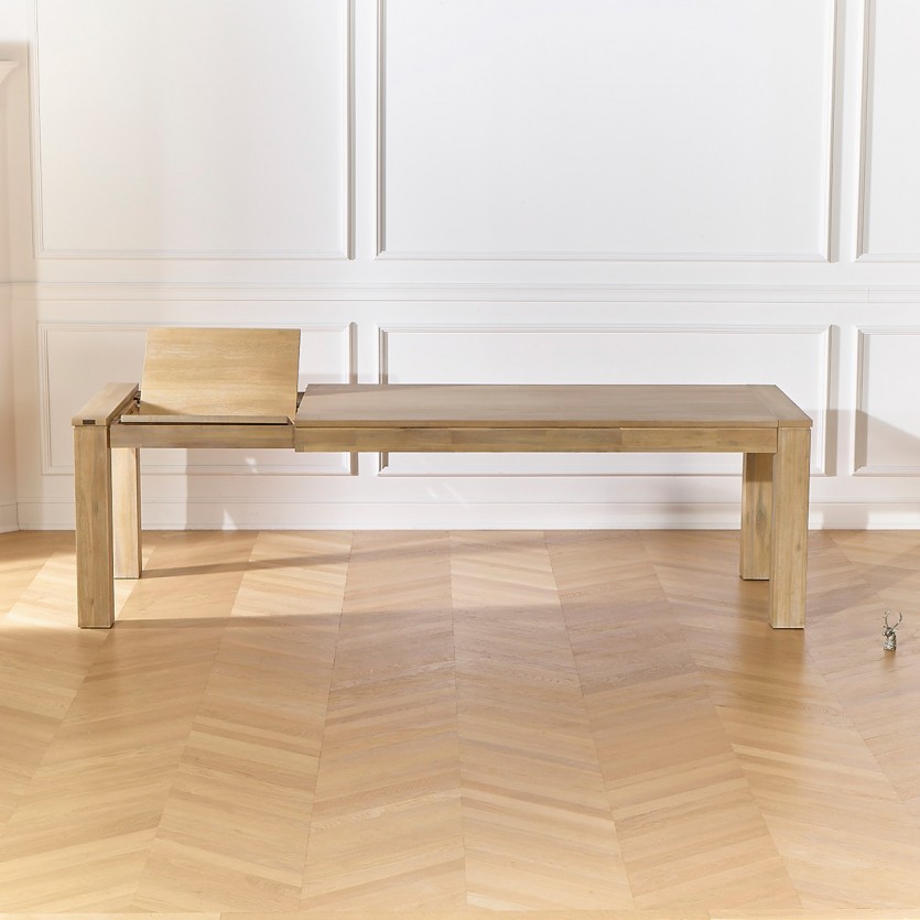ENZO Extendable Dining Table - Contemporary style, butterfly leaf, seats 8/10