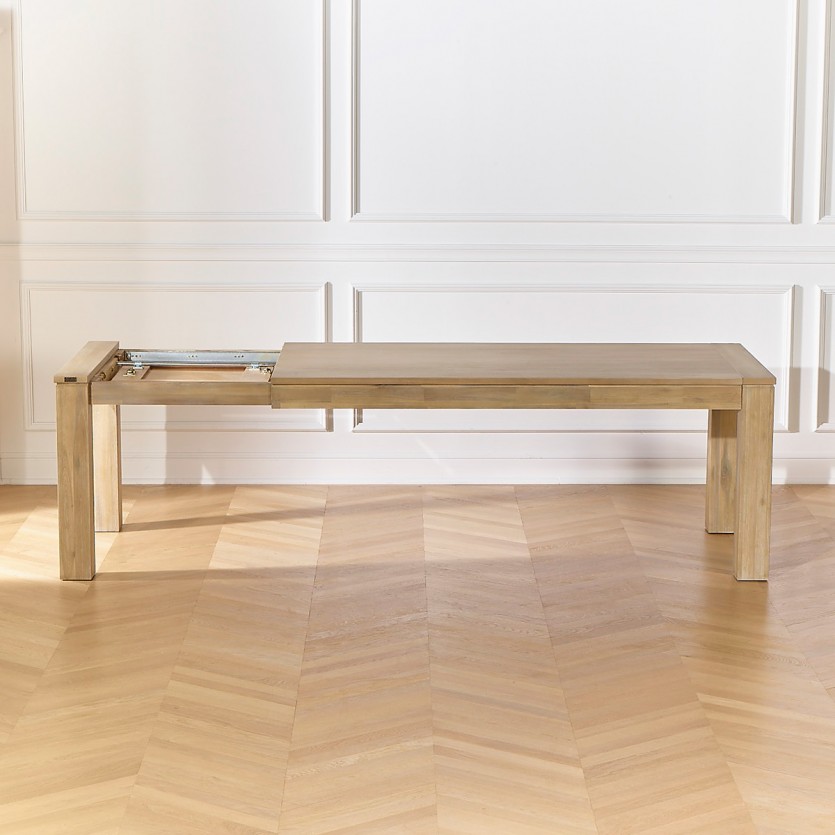 ENZO Extendable Dining Table - Contemporary style, butterfly leaf, seats 8/10