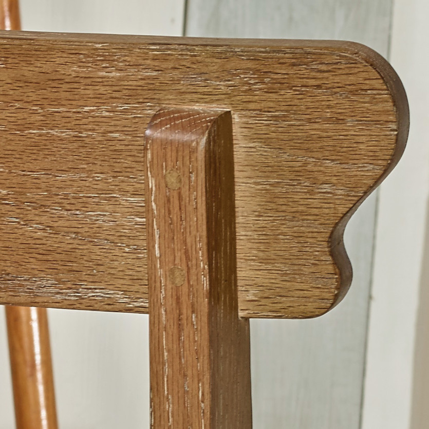 SARAH – Lot de 2 chaises de salle à manger style contemporain en bois massif et tissu lin premium, bois certifié FSC®