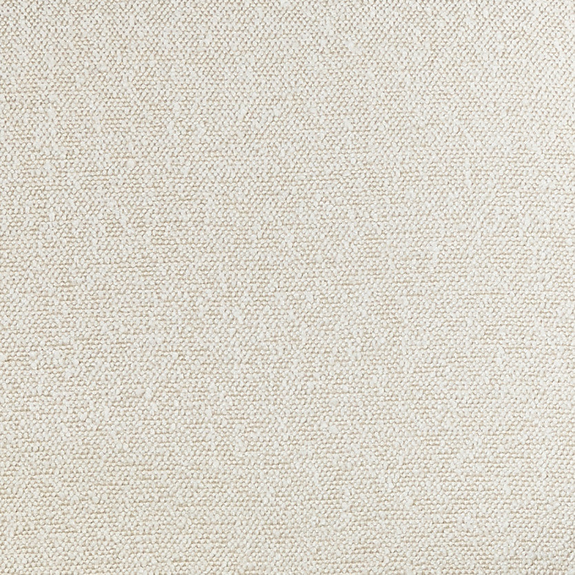 MARCEL – Fauteuil style scandinave en rotin, bois massif et tissu effet laine bouclée, 1 place