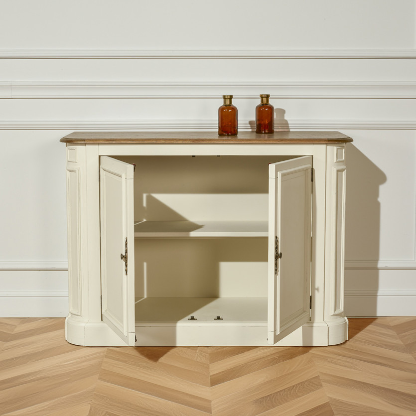 DANIEL – Estilo aparador junto al mar, tablero de roble, 2 puertas, madera certificada FSC®