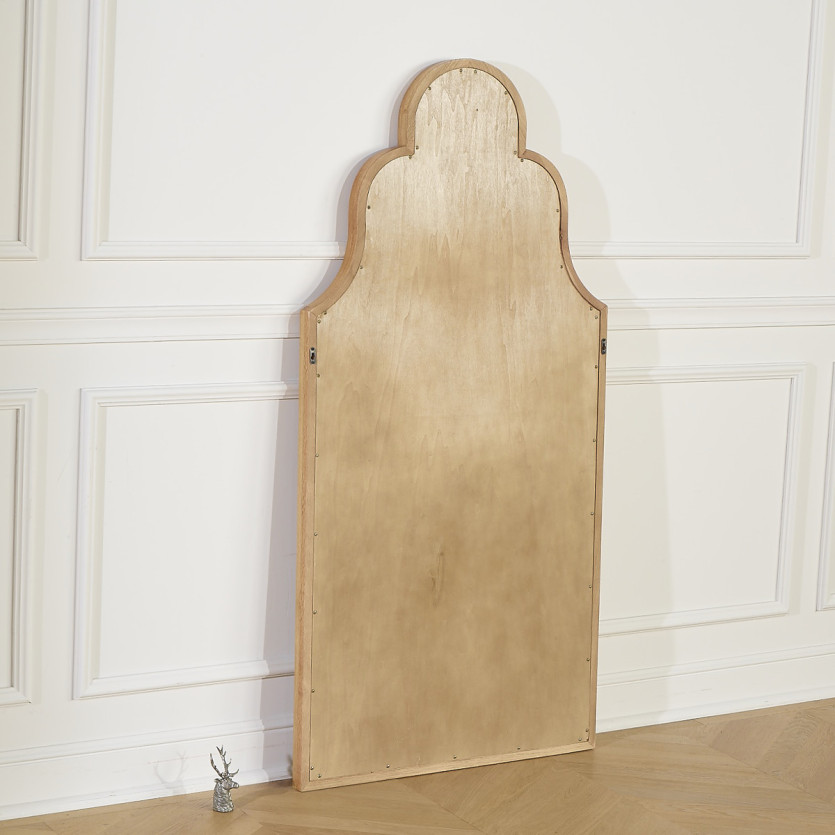 Arched mirror MANOSQUE - Romantic style in natural oak