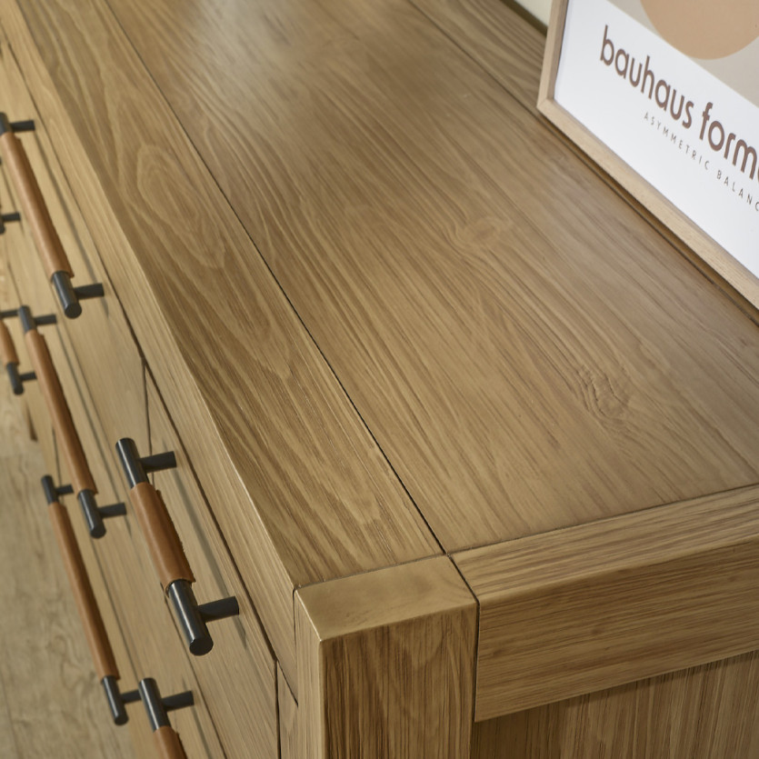 MEGÈVE – Commode en pin style contemporain, 9 tiroirs, bois certifié FSC®