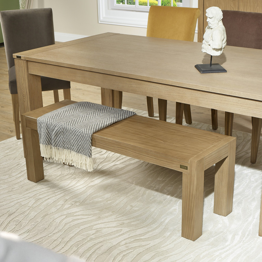 Banc intérieur MEGEVE – Style contemporain, 130 cm, bois certifié FSC®