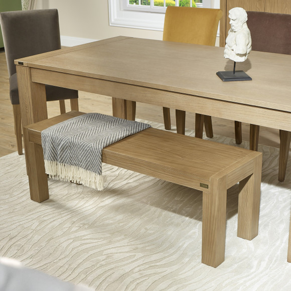 Banc intérieur MEGEVE – Style contemporain, 130 cm, bois certifié FSC®