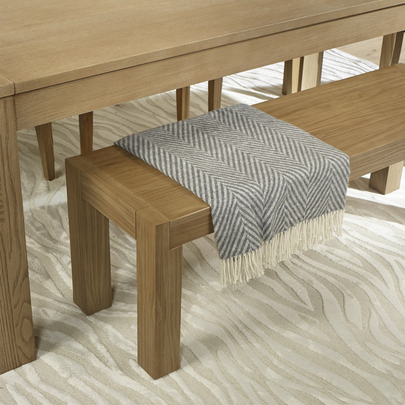 Banc intérieur MEGEVE – Style contemporain, 130 cm, bois certifié FSC®