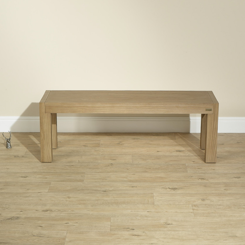 Banc intérieur MEGEVE – Style contemporain, 130 cm, bois certifié FSC®