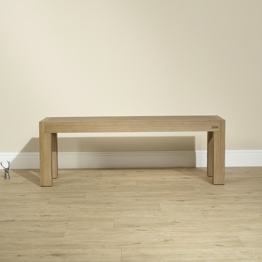 Banc intérieur MEGEVE – Style contemporain, 130 cm, bois certifié FSC®