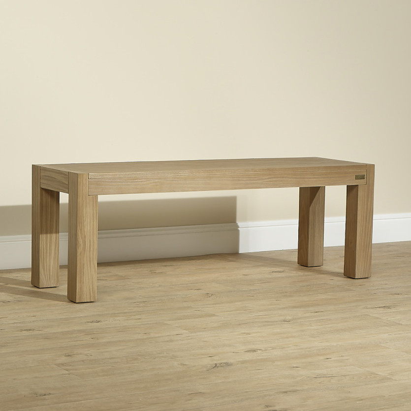 Banc intérieur MEGEVE – Style contemporain, 130 cm, bois certifié FSC®
