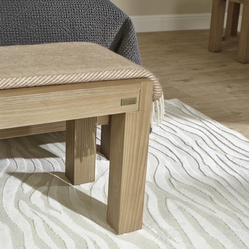 Banc intérieur MEGEVE – Style contemporain, 130 cm, bois certifié FSC®