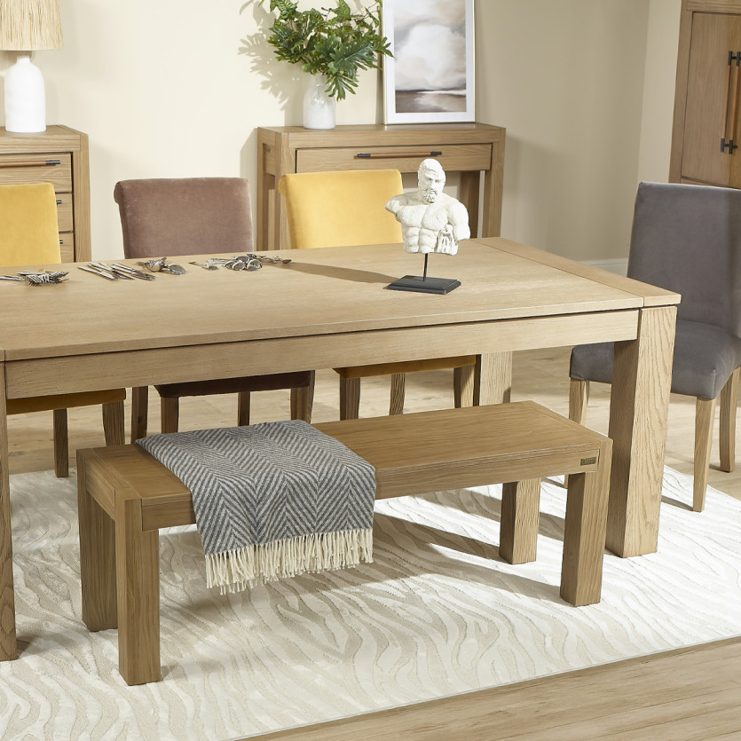 Banc intérieur MEGEVE – Style contemporain, 130 cm, bois certifié FSC®
