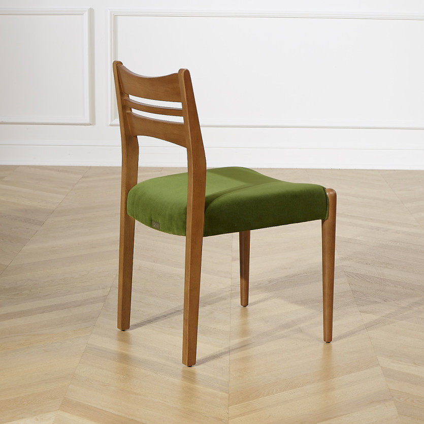 LIAM – Lot de 2 chaises salle à manger style scandinave en bois massif, bois certifié FSC®