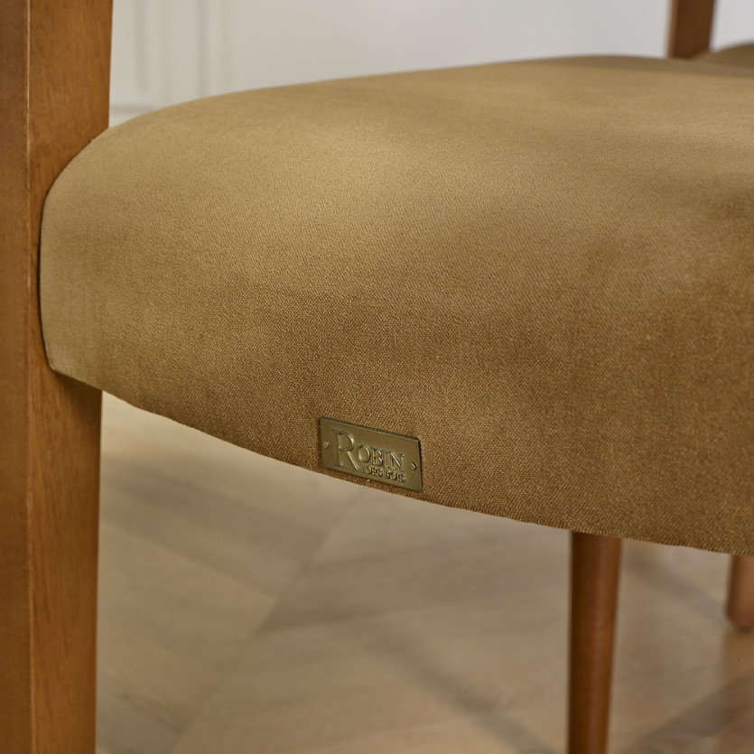 LIAM – Lot de 2 chaises salle à manger style scandinave en bois massif, bois certifié FSC®