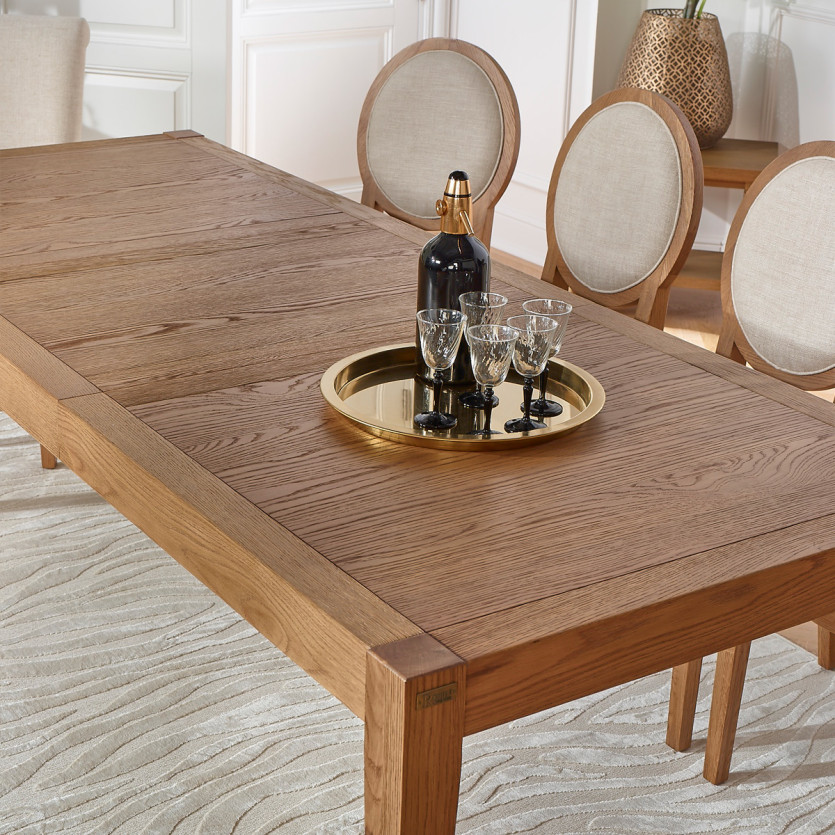 Table à manger extensible MONTANA 1R227 - Style moderne en chêne, 8/10 couverts, 167-227 x 92 cm