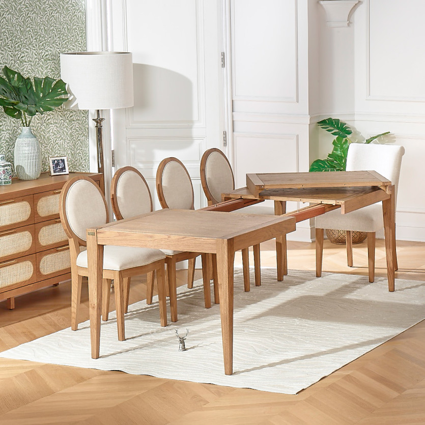 Table à manger extensible MONTANA 1R227 - Style moderne en chêne, 8/10 couverts, 167-227 x 92 cm