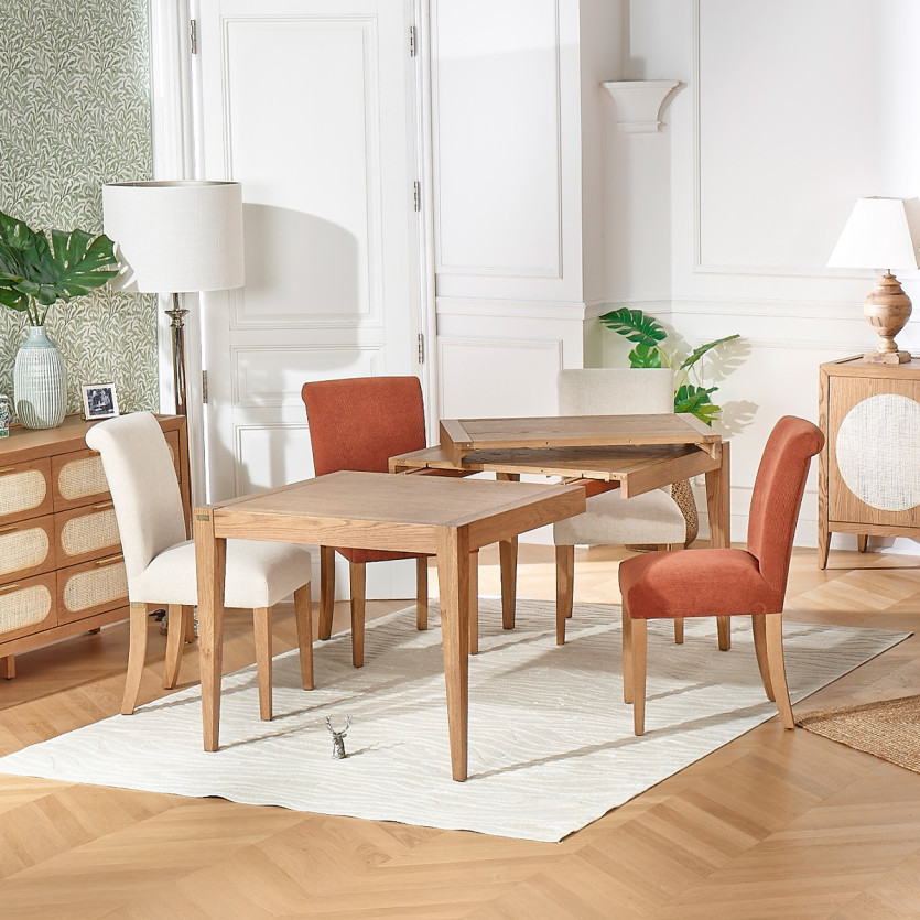 Table à manger extensible MONTANA 1R227 - Style moderne en chêne, 8/10 couverts, 167-227 x 92 cm