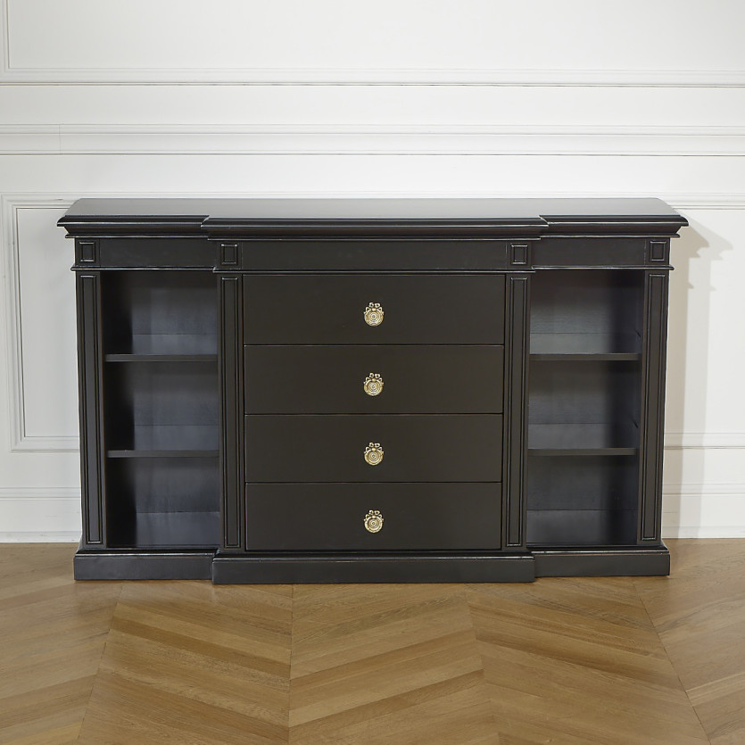 VINCENT-zijtafel – Klassieke stijl, 4 lades, 6 vakken