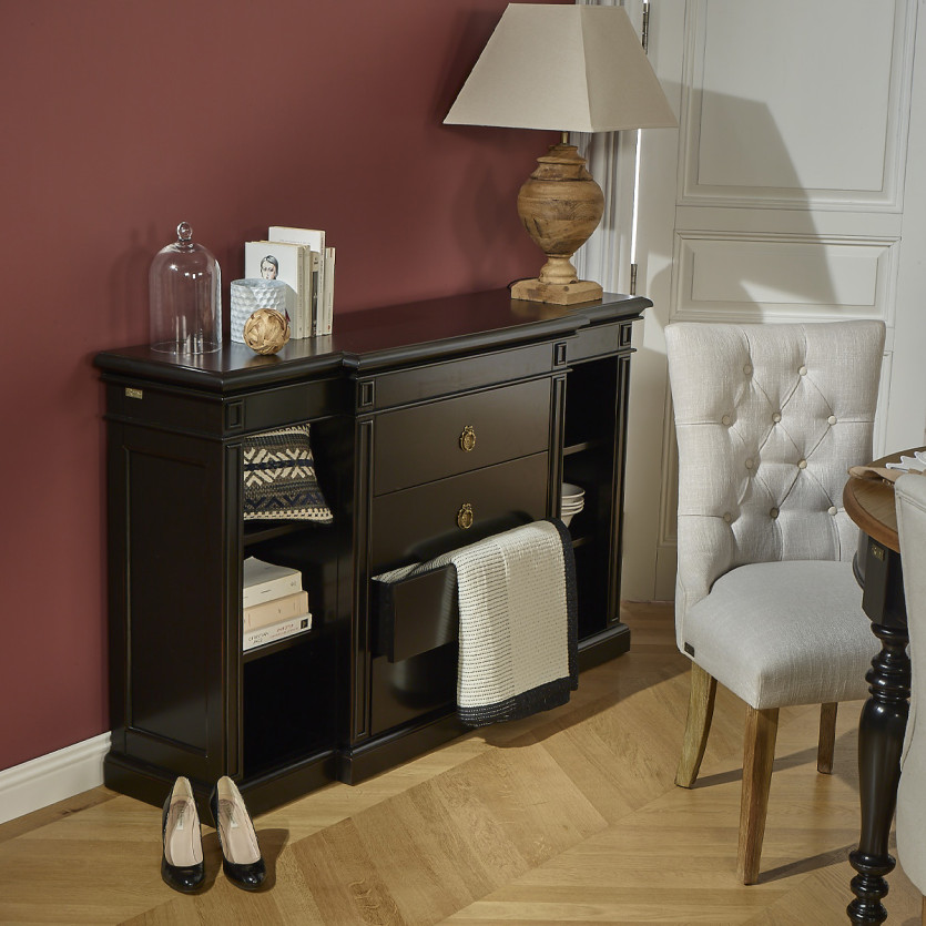 VINCENT-zijtafel – Klassieke stijl, 4 lades, 6 vakken