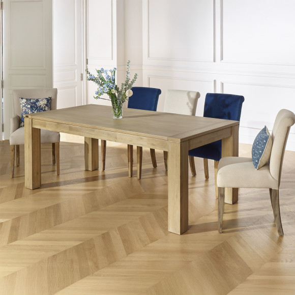 ENZO Extendable Dining Table - Contemporary style, butterfly leaf, seats 8/10