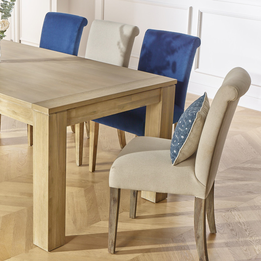 ENZO Extendable Dining Table - Contemporary style, butterfly leaf, seats 8/10