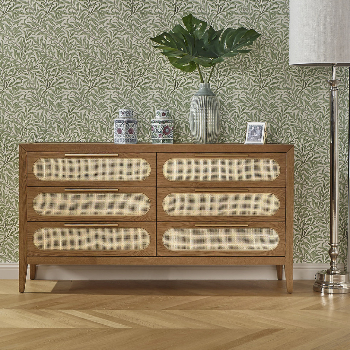 Montana – commode 6 tiroirs en chêne – Ambré forêt