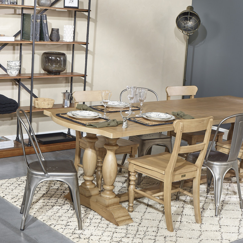Table à manger JOHNSON – Style contemporain en bois, 8 couverts, bois certifié FSC®