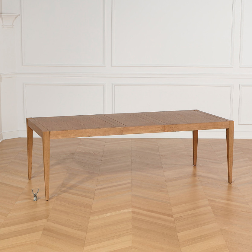 MONTANA 2R extendable dining table - Modern oak style, 12 seats, 280 x 100 cm