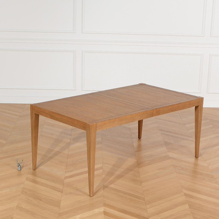 Table à manger extensible MONTANA 2R280 - Style moderne en chêne, 12 couverts, 180-280 x 100 cm