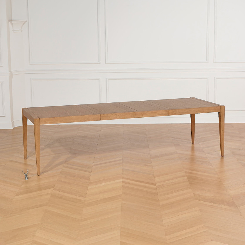 MONTANA 2R extendable dining table - Modern oak style, 12 seats, 280 x 100 cm