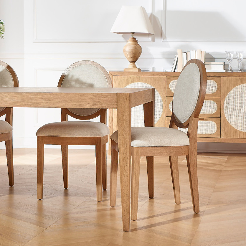 MONTANA 2R extendable dining table - Modern oak style, 12 seats, 280 x 100 cm