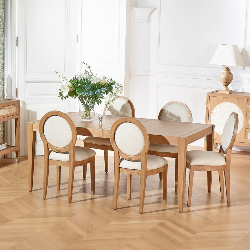 MONTANA 2R extendable dining table - Modern oak style, 12 seats, 280 x 100 cm
