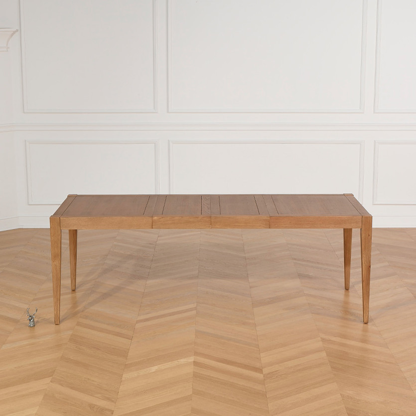 Table à manger extensible MONTANA 2R220 - Style moderne en chêne, 10 convives, 140-220 x 90 cm