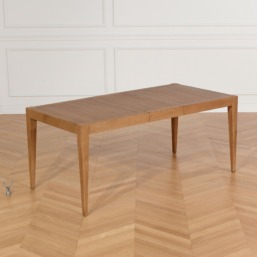 Table à manger extensible MONTANA 2R220 - Style moderne en chêne, 10 convives, 140-220 x 90 cm