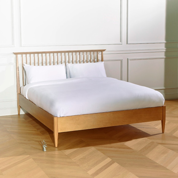 Cama doble EDWARD - Estilo vintage con barrotes 135 x 190, tamaño inglés