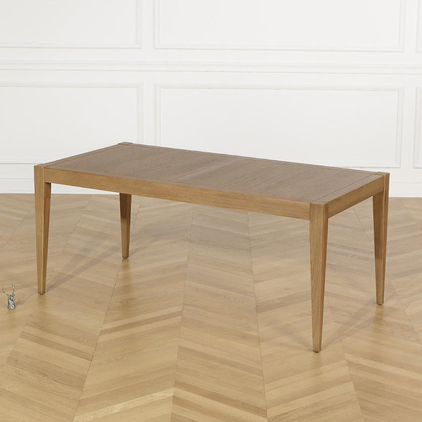 Table à manger fixe MONTANA M180 - Style moderne en chêne, 8 convives, 180 x 90 cm