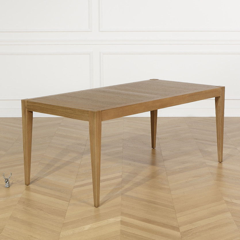 Table à manger fixe MONTANA M180 - Style moderne en chêne, 8 convives, 180 x 90 cm