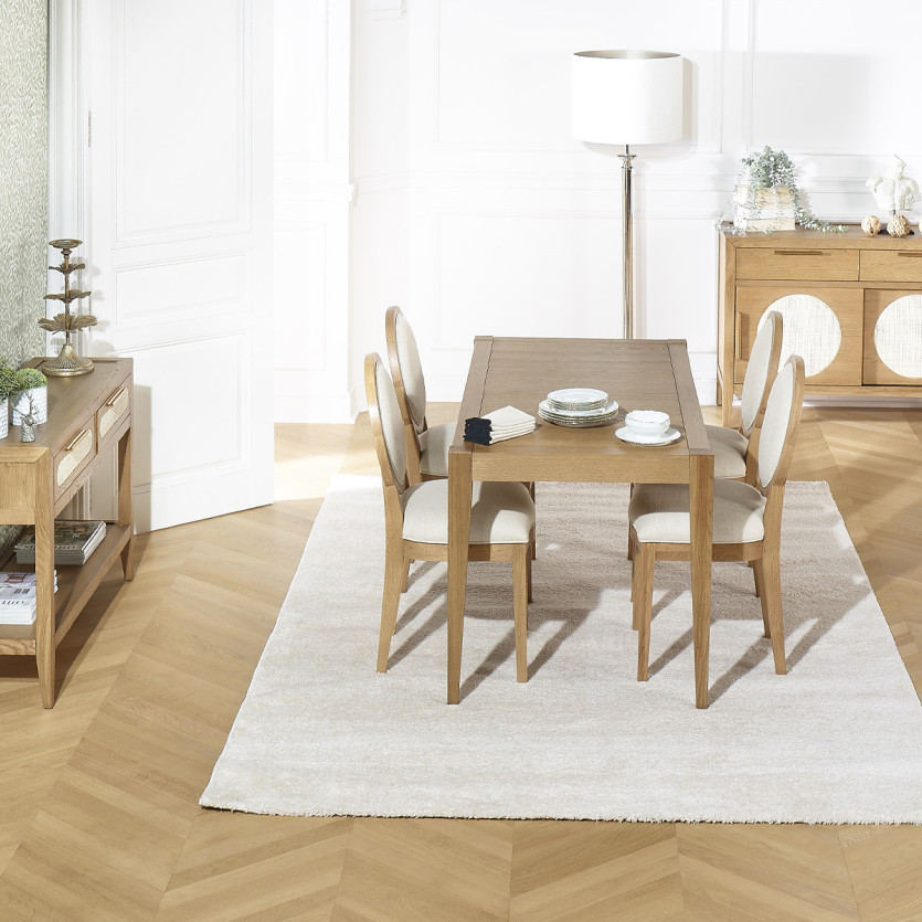 MONTANA S Fixed Dining Table - Modern style in oak, 6 seats, 150 x 78 cm