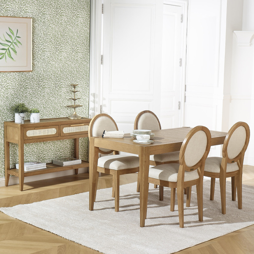 Table à manger fixe MONTANA S150 - Style moderne en chêne, 6 couverts, 150 x 78 cm