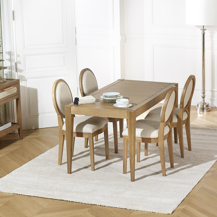 MONTANA S Fixed Dining Table - Modern style in oak, 6 seats, 150 x 78 cm