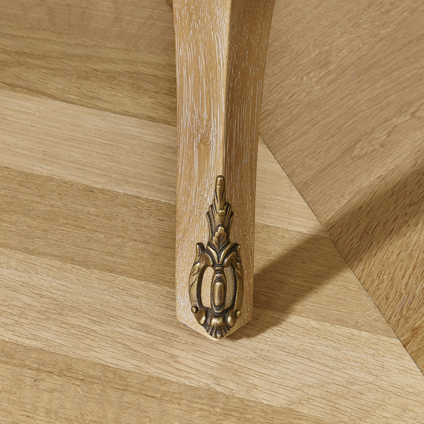 CONSTANCE PAUL table chair - Voltaire style in velvet and solid wood