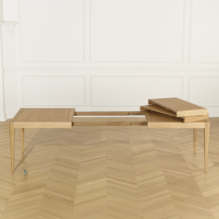 Mesa de jantar extensível TENNESSEE 2R280 - Estilo moderno em carvalho, 12 lugares, 180-280 x 100 cm