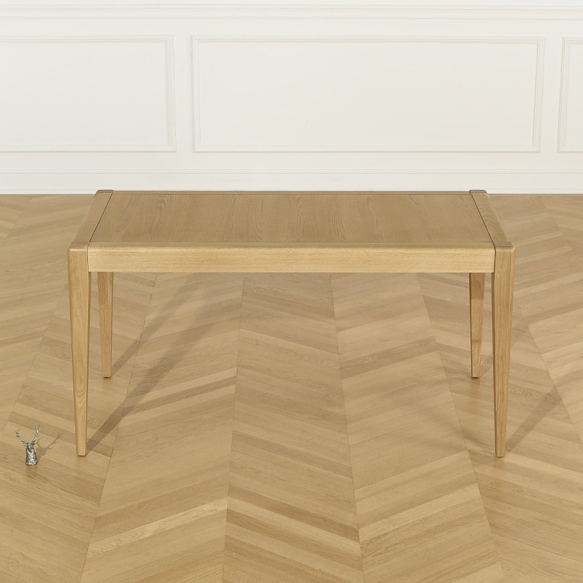 Table à manger fixe TENNESSEE S150 - Style moderne en chêne, 6 couverts, 150 x 78 cm