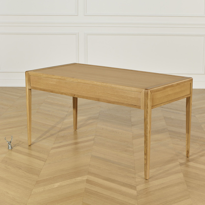 TENNESSEE Desk - Contemporary style in light oak, 2 drawers