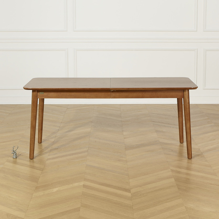 SOLO rectangular dining table - Scandinavian style, solid wood legs, 4/6 people