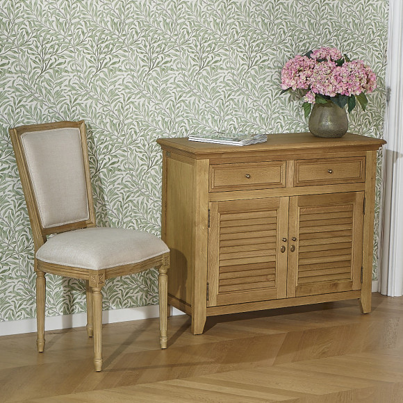 Buffet CHARLES - Shabby-Chic-Stil aus Eiche, 2 Schubladen, 2 Türen