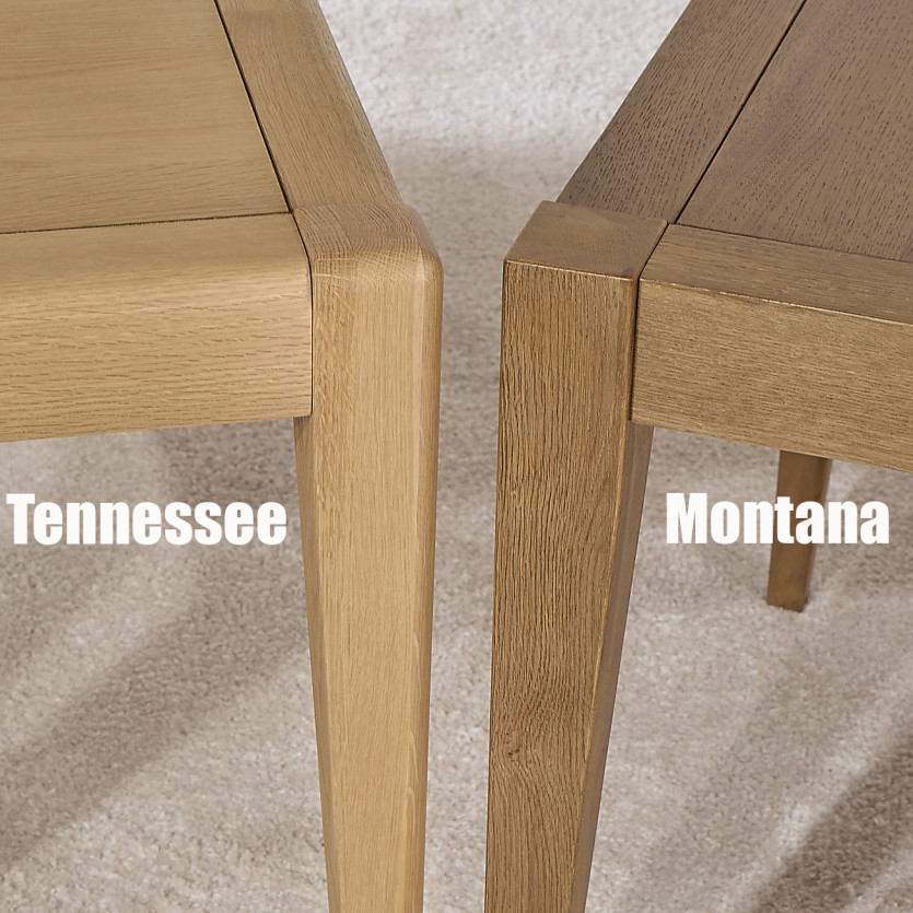 Fauteuil MONTANA - Style contemporain en chêne massif et lin premium