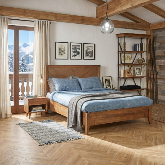 Doppelbett BRADLEY - Zeitgenössischer Stil aus massivem Kiefernholz, 160 x 200, FSC®-zertifiziertes Holz