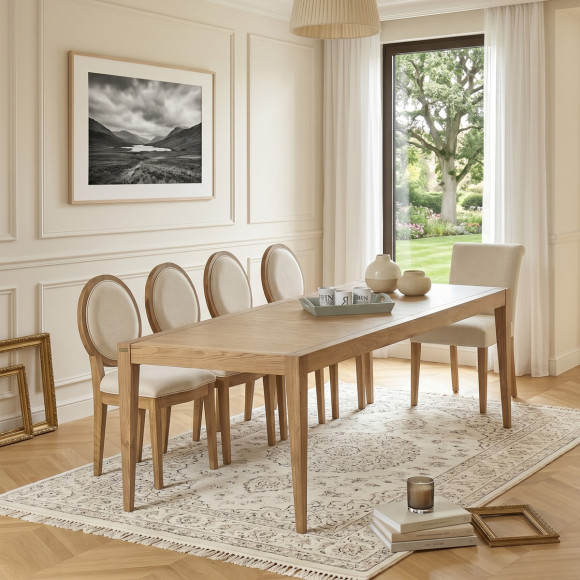 MONTANA - Modern Extendable Oak Dining Table, 8 Seats